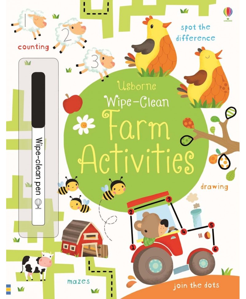 Scrie și șterge Farm Activities Wipe-clean