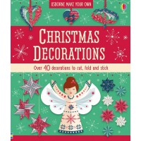 Kit pentru confecționat decorațiuni de Crăciun din hârtie, Christmas decorations Usborne