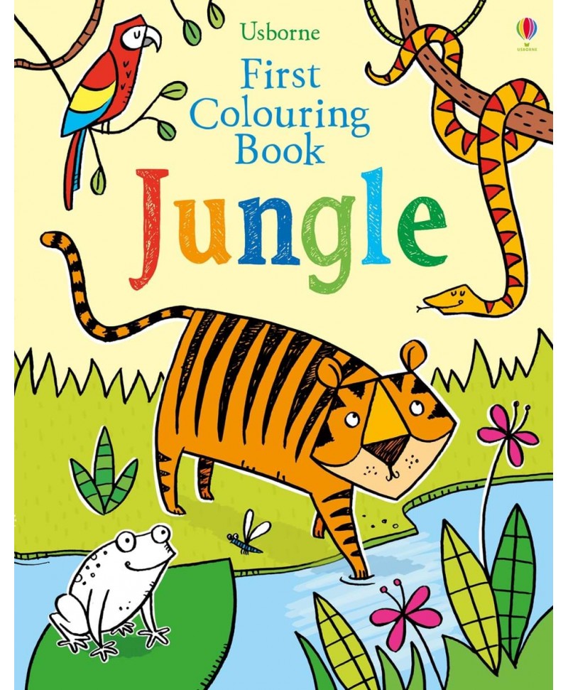 Prima mea carte de colorat First colouring book Jungle